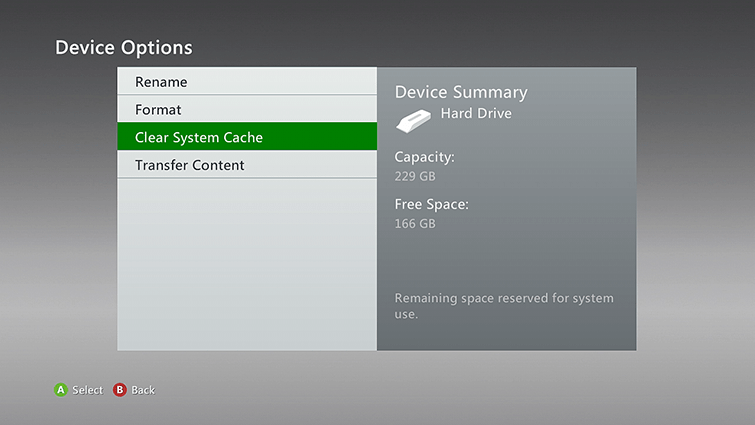 How to Xbox 360 Clear Cache