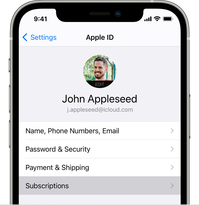 Remove App Subscription on iPhone