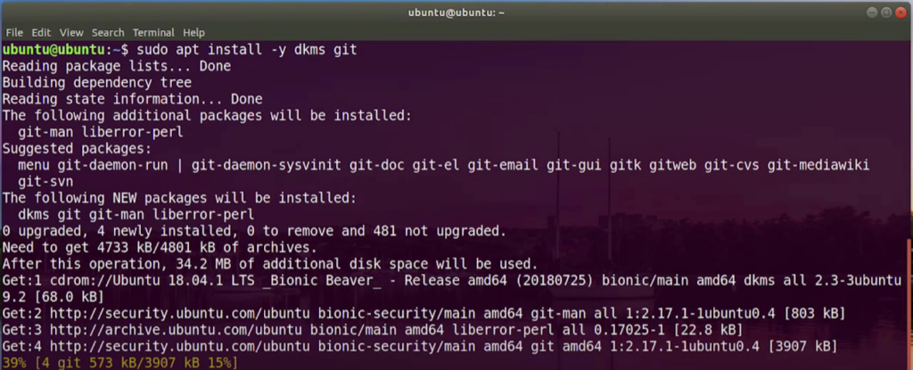 Install Realtek rtl8821ce WIFI Driver on Ubuntu 18.04