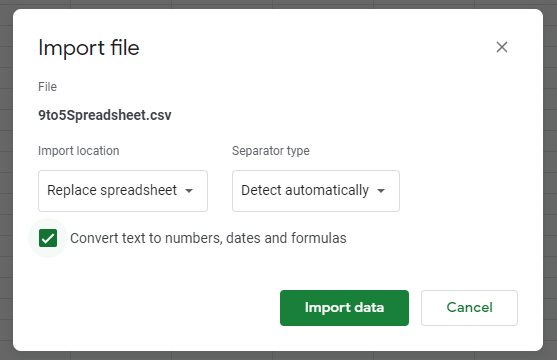 How to Import CSV into Google Sheets