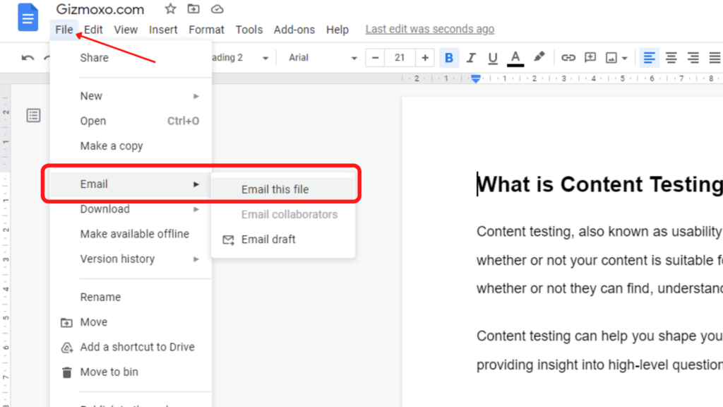 How to Send Google Docs to Email